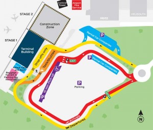 Airport parking map