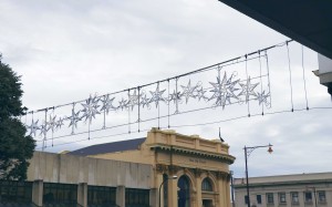 Invercargill's new Christmas lights in Tay Street.